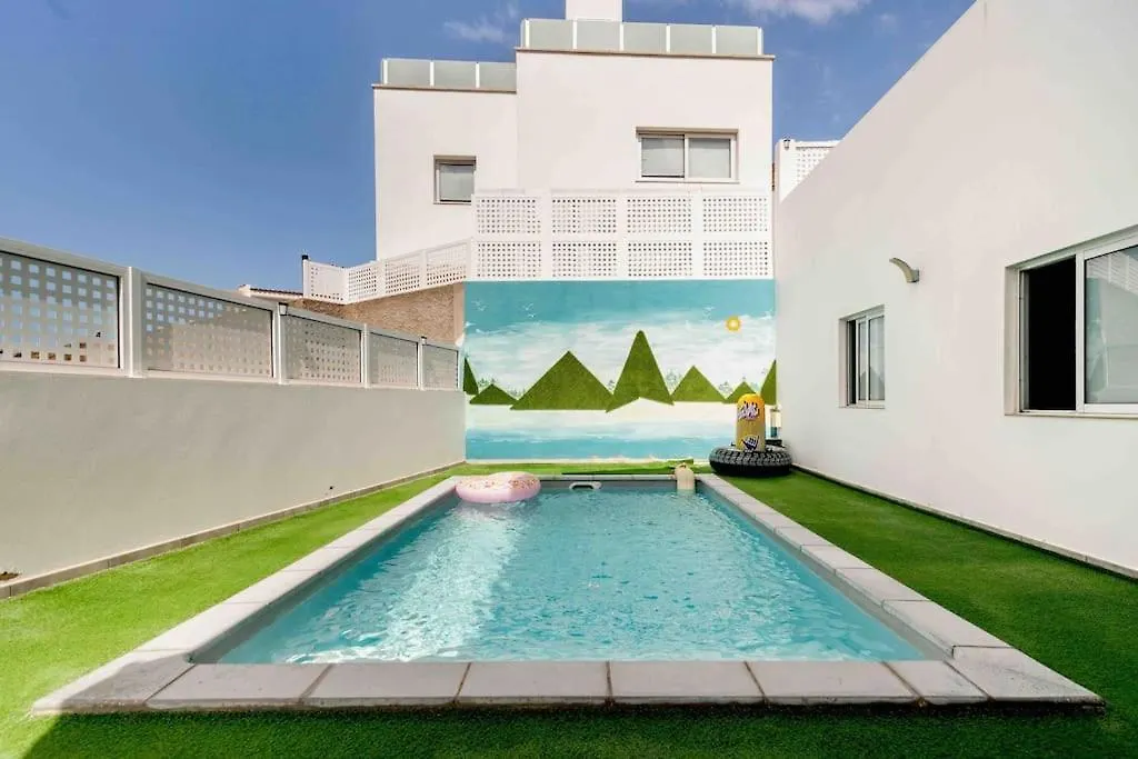 Big Villa Tauro With Private Heated Saltwater Pool & Jacuzzi & Bbq & Game Room & Arcade Games Mogan